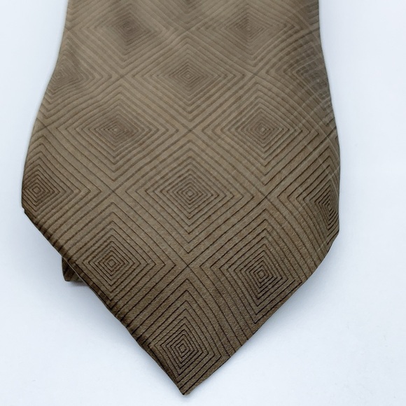 Yves Saint Laurent 100% Silk Tie in Pastel Brown - Picture 2 of 6